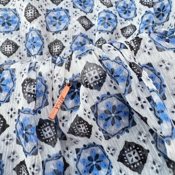 MISA LOS ANGELES Zonia Ruffle Off the Shoulder Blouson Dress M - Picture 14 of 16